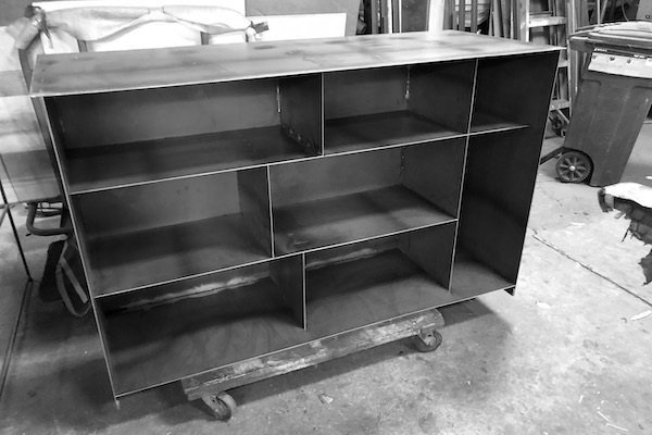 Metal Shelf Table Unit