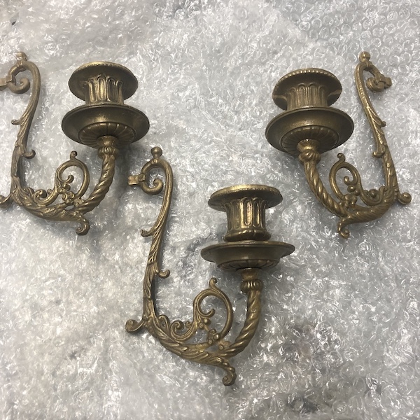 Brass casting. Candle Holders